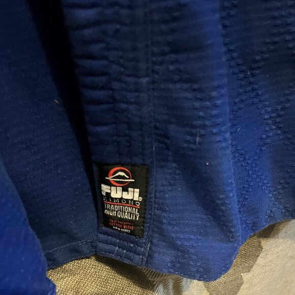 Fuji GI Gear Kimono Size 4 Unisex – Martial Arts Training Gi Blue White Heavy Du - Picture 3 of 15